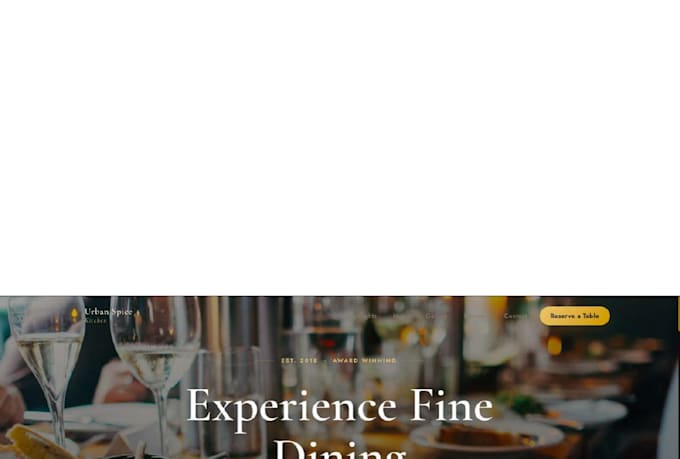 design a modern business website